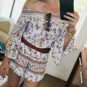 Altar’d State Embroidered Boho Romper - Small